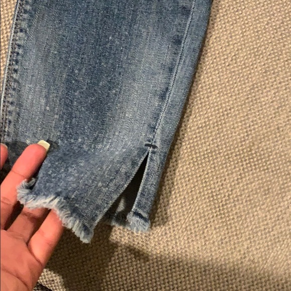 express mid rise ankle legging with rips - Picture 2 of 4